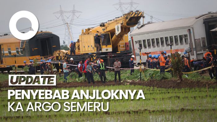 KNKT Ungkap Penyebab Anjloknya KA Argo Semeru: Rel Bengkok Akibat Pemuaian