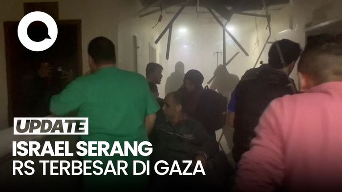 Situasi Kacau Rumah Sakit Terbesar di Gaza Seusai Diserang Israel