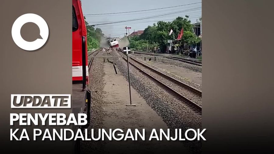 KA Pandalungan Anjlok gegara Lockbox Wesel Stasiun Tanggulangin Patah
