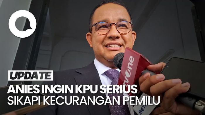 Anies Minta KPU Serius Sikapi Dugaan Kecurangan Pemilu 2024