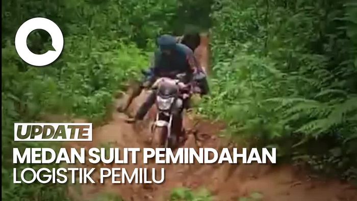 Susah Payah Pemindahan Logistik Pemilu di Mamasa, Lewati Hutan-Jalan Licin