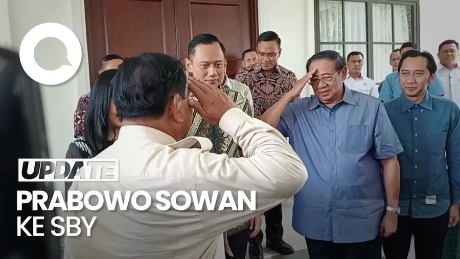 Prabowo Sowan ke SBY di Pacitan: Beliau Sangat Luar Biasa Mendukung Saya
