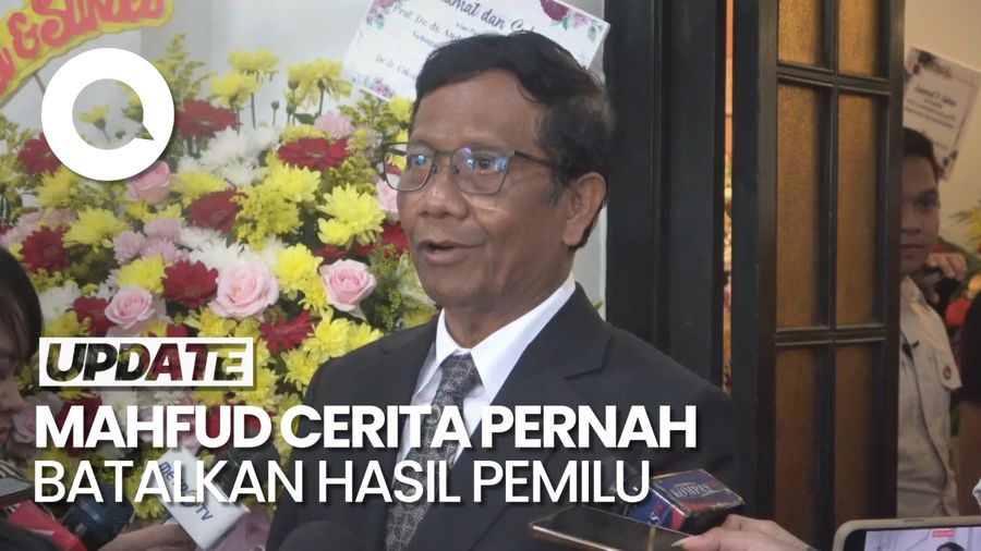 Mahfud Ngaku Pernah Putuskan Pembatalan Hasil Pemilu saat Jadi Ketua MK