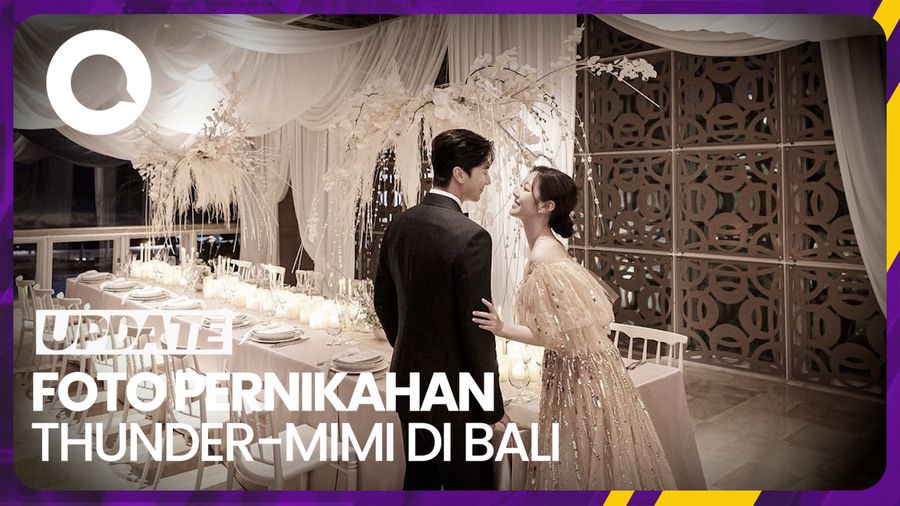 Thunder dan Mimi Bagikan Foto Pernikahan yang Diambil di Bali