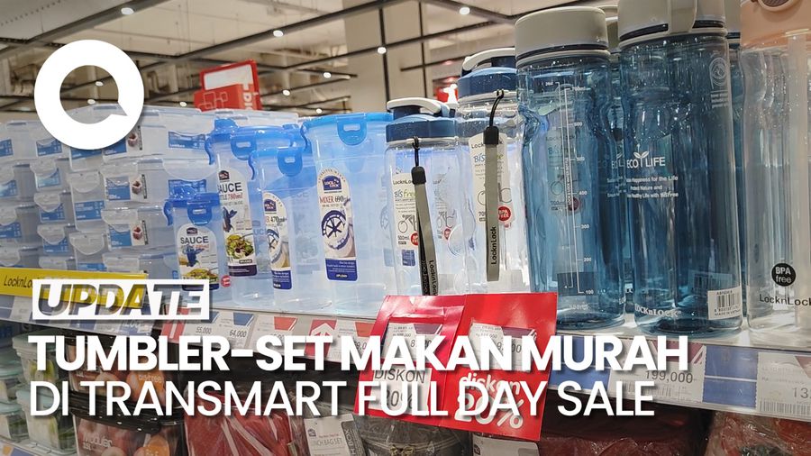 Tumbler-Kotak Bekal Diskon Separuh Harga di Transmart Full Day Sale