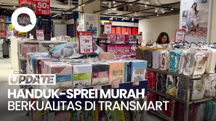 Handuk-Sprei Diskon hingga 50%+20% di Transmart Full Day Sale