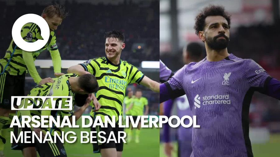 Arsenal-Liverpool Kompak Menang Besar