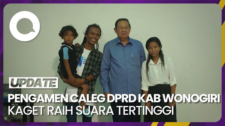 Reaksi Pengamen Caleg DPRD Kab Wonogiri Raih Suara Tertinggi di Demokrat