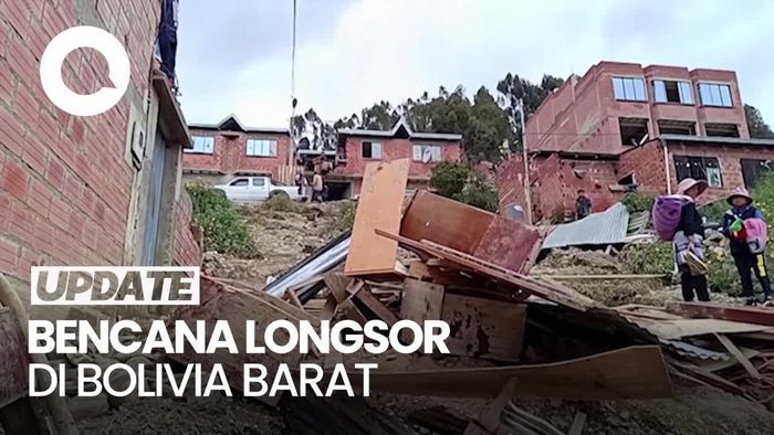 Penampakan Longsor di Bolivia, 3 Orang Tewas-60 Keluarga Diungsikan