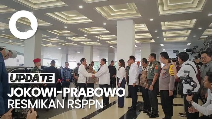 Jokowi Disambut Prabowo di Peresmian RSPPN Panglima Besar Soedirman