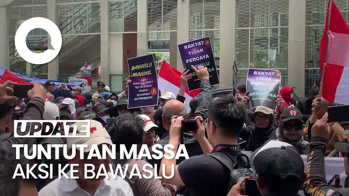 Massa Protes Pemilu Tuntut Bawaslu Bersikap Netral