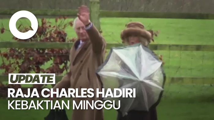 Raja Charles Hadiri Kebaktian di Sandringham Setelah Didiagnosa Idap Kanker