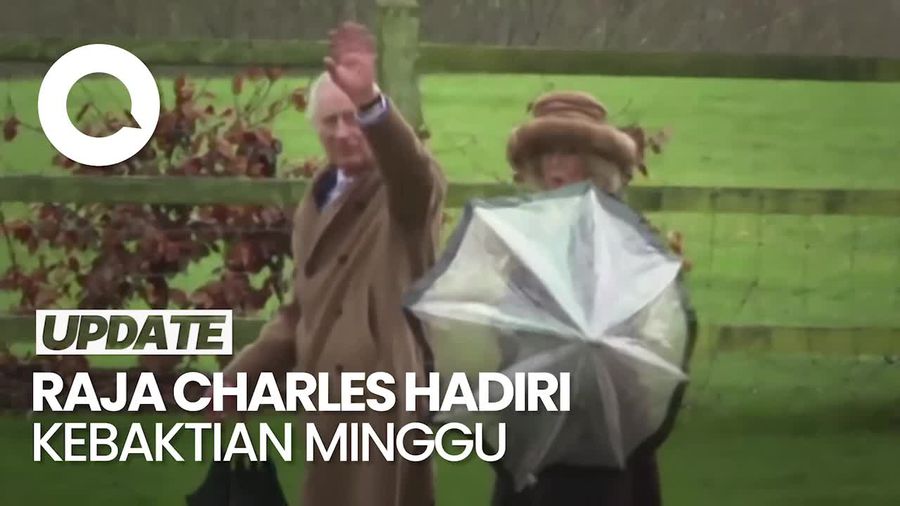 Raja Charles Hadiri Kebaktian di Sandringham Setelah Didiagnosa Idap Kanker