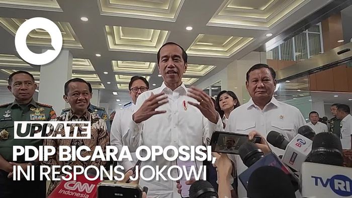 Jokowi soal PDIP Berpeluang Oposisi: Ditanyakan ke Beliau-beliau