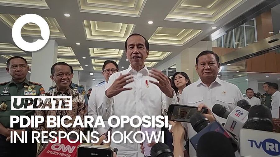 Jokowi soal PDIP Berpeluang Oposisi: Ditanyakan ke Beliau-beliau