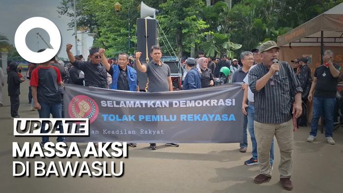 3 Kelompok Massa Gelar Aksi Tolak Intimidasi ke Bawaslu-KPU