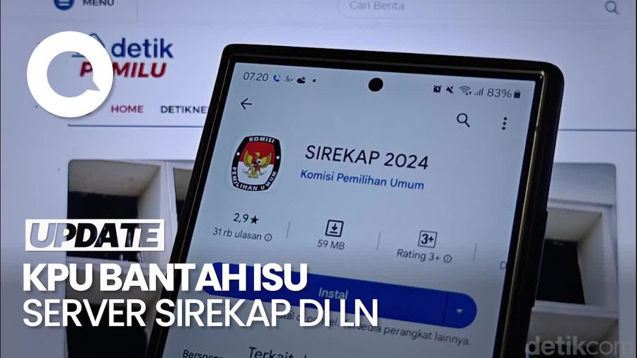 KPU Tegaskan Seluruh Data Sirekap Tersimpan di Server Indonesia