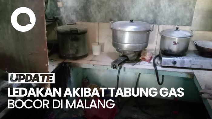 Detik-detik Ledakan Tabung Gas Bocor di Warung Nasi Kota Malang