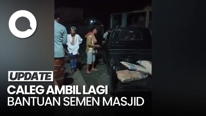 Hasil Pileg Tak Memuaskan, Caleg PKS Tarik Bantuan Semen Masjid