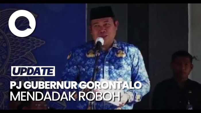 Pj Gubernur Gorontalo Tiba-tiba Roboh Saat Pimpin Apel Korpri
