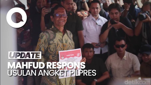 Ganjar Usul Hak Angket soal Pilpres, Mahfud: Itu Tugas DPR