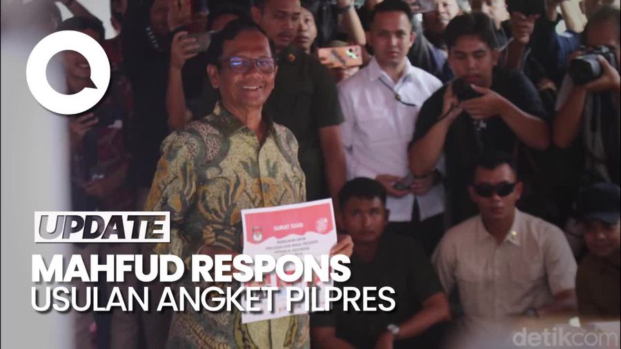 Ganjar Usul Hak Angket soal Pilpres, Mahfud: Itu Tugas DPR