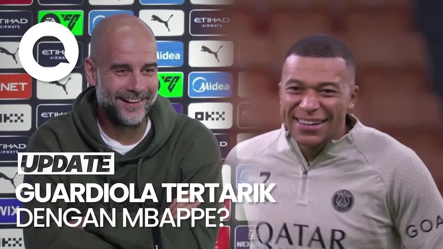 Sambil Tersenyum, Guardiola Sebut Mbappe Punya Masa Depan