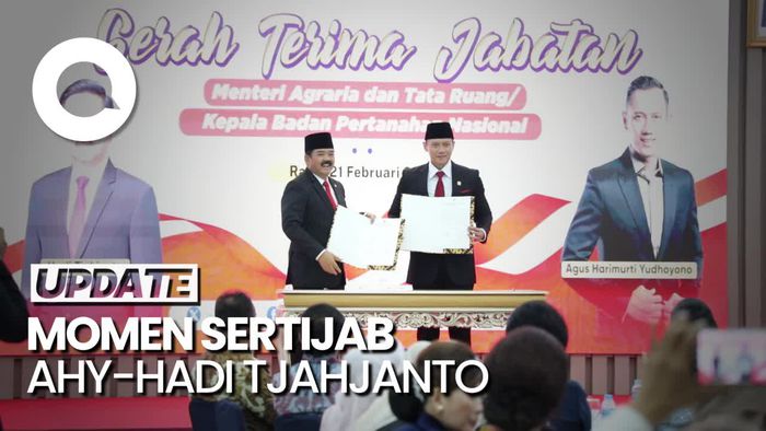 AHY Resmi Jadi Menteri ATR, Ini Momen Sertijabnya Bersama Hadi Tjahjanto