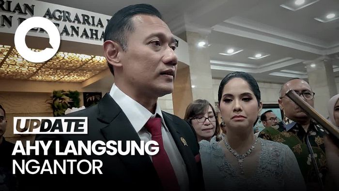 Hari Pertama Jadi Menteri ATR/BPN, AHY Langsung Ngantor