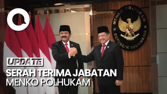 Momen Tito Serahkan Jabatan Menko Polhukam ke Hadi Tjahjanto