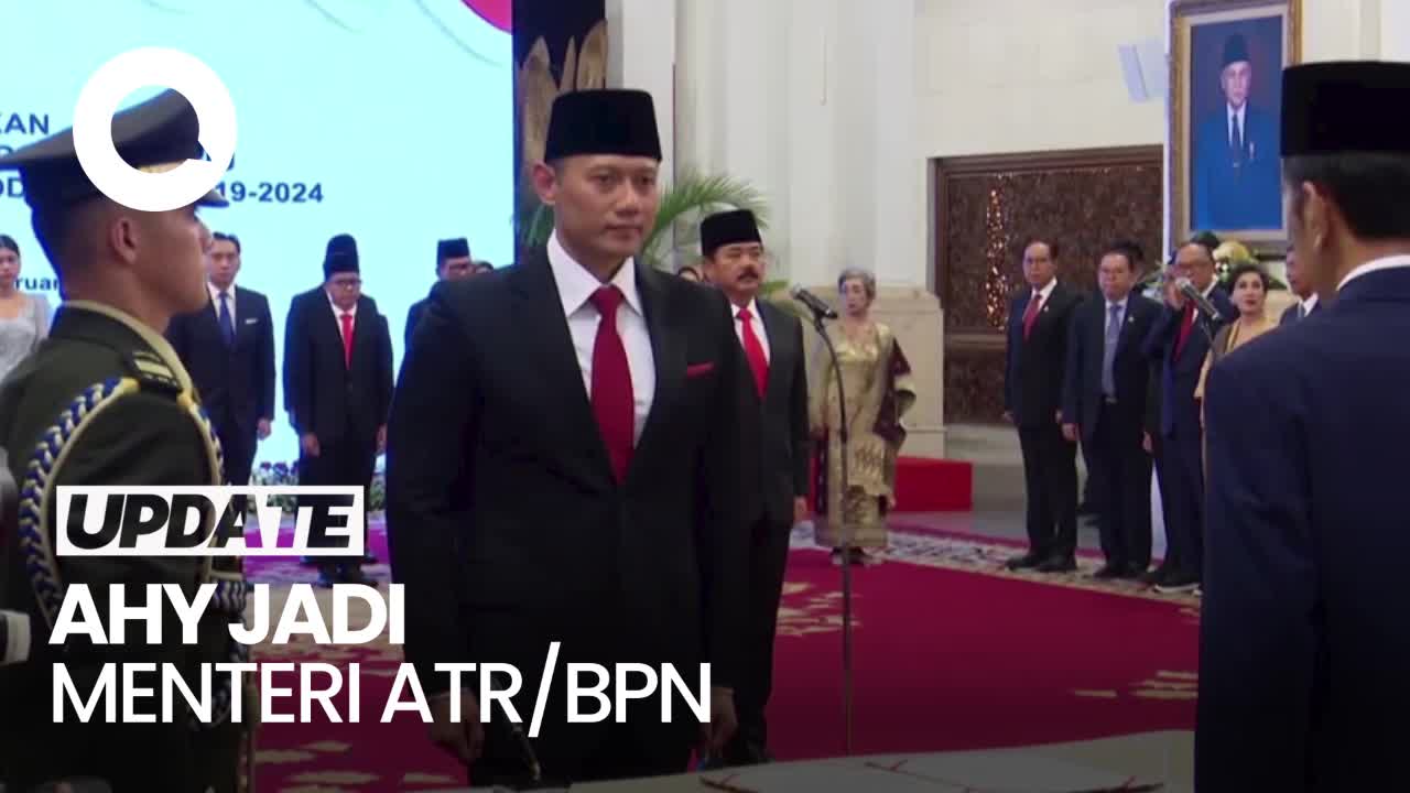 Momen AHY Dilantik Jokowi Jadi Menteri ATR/BPN