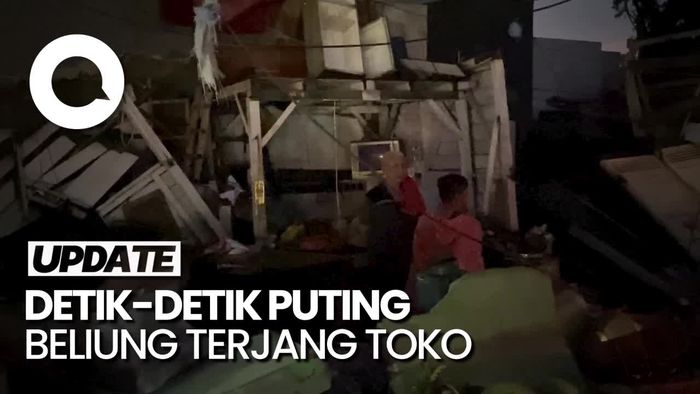 Cerita Anisa Saat Pusaran Angin Tabrak Toko Ritel di Rancaekek