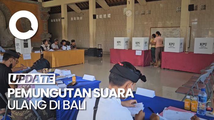 Suasana Pemungutan Suara Ulang di Gianyar Bali