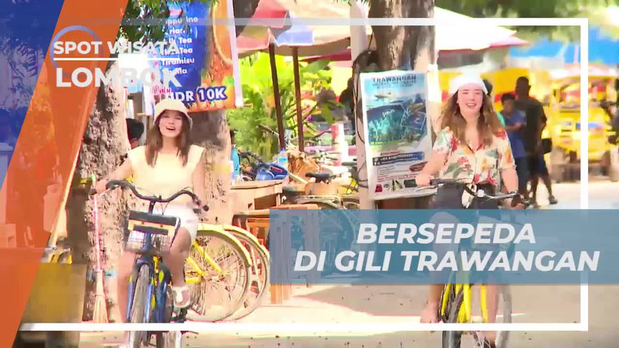 Bersepeda Menyusuri Setiap Sudut Keindahan Gili Trawangan Lombok 