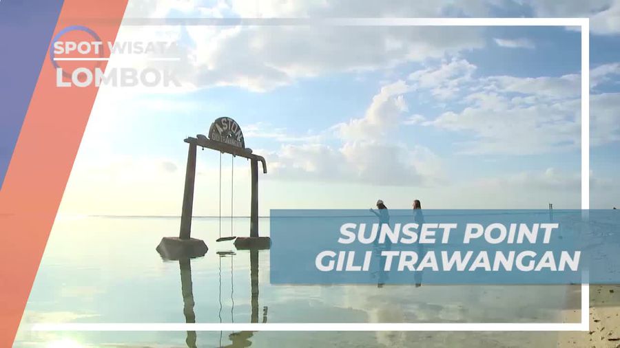 Bermain Ayunan di Sunset Point Gili Trawangan Lombok