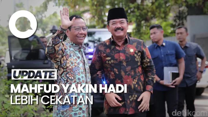 Mahfud soal Hadi Jadi Menko Polhukam: Bisa Lebih Lincah dari Saya