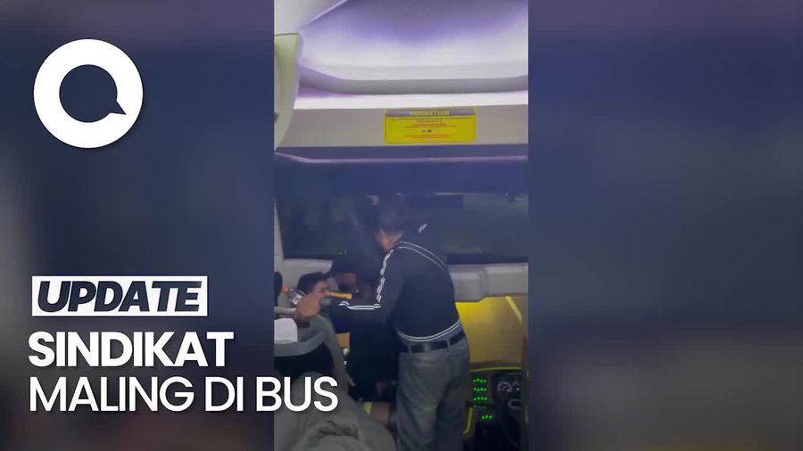 Momen Maling Laptop Bermodus Tukar Buku dalam Bus Ditangkap