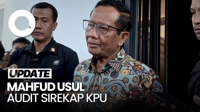 Mahfud soal Audit Sirekap: Itu Usul Saya