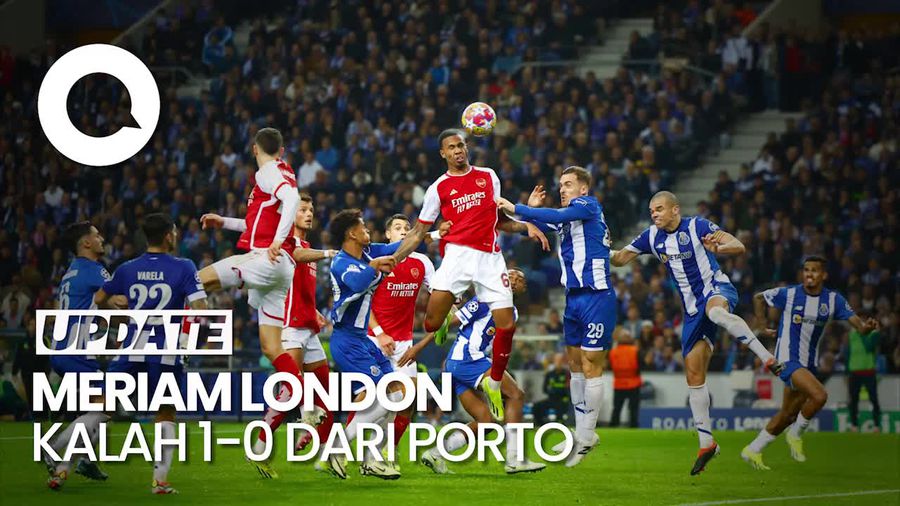 Hasil Liga Champions: Arsenal Keok di Kandang Porto 1-0