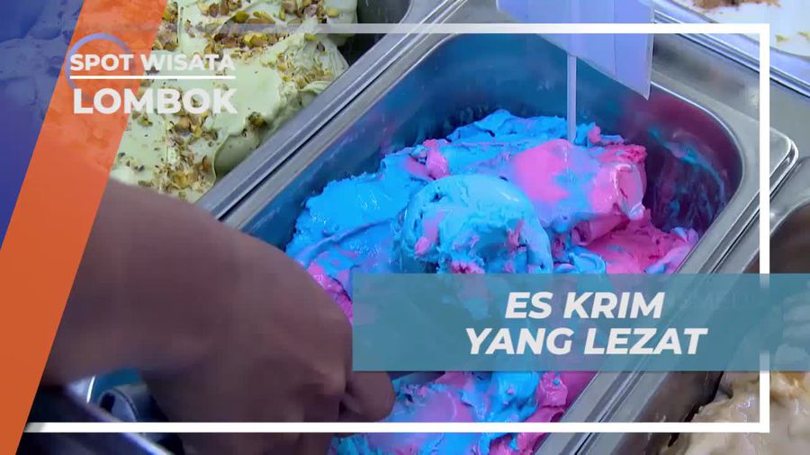 Mencicipi Kesegaran Es Krim Lezat di Lombok