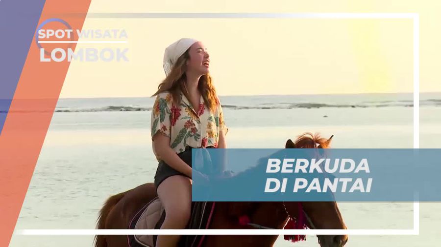 Berkuda Menyusuri Sunset Point Gili Trawangan Lombok 