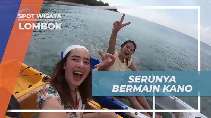 Bermain Kano Menikmati Keindahan Alam Gili Trawangan Lombok 