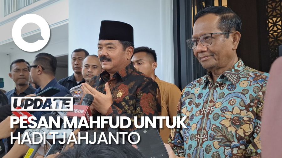 Menko Polhukam Hadi Ungkap Pesan dari Mahfud Md 