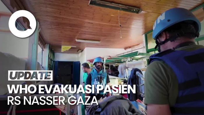 Momen WHO Evakuasi Pasien Kritis di RS Nasser Gaza