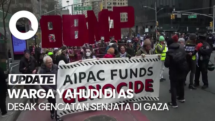 Kelompok Yahudi Demo di New York, Desak Gencatan Senjata di Gaza