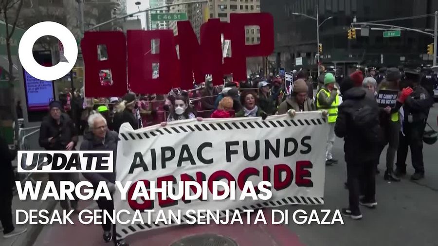 Kelompok Yahudi Demo di New York, Desak Gencatan Senjata di Gaza