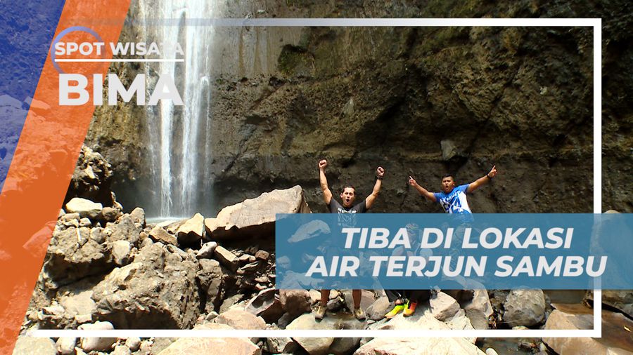 Jalan Panjang Menuruni Tebing Menuju Dasar Air Terjun Sambu, Bima