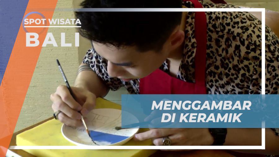 Adu Kreativitas Menggambar Seru di Atas Keramik, Bali