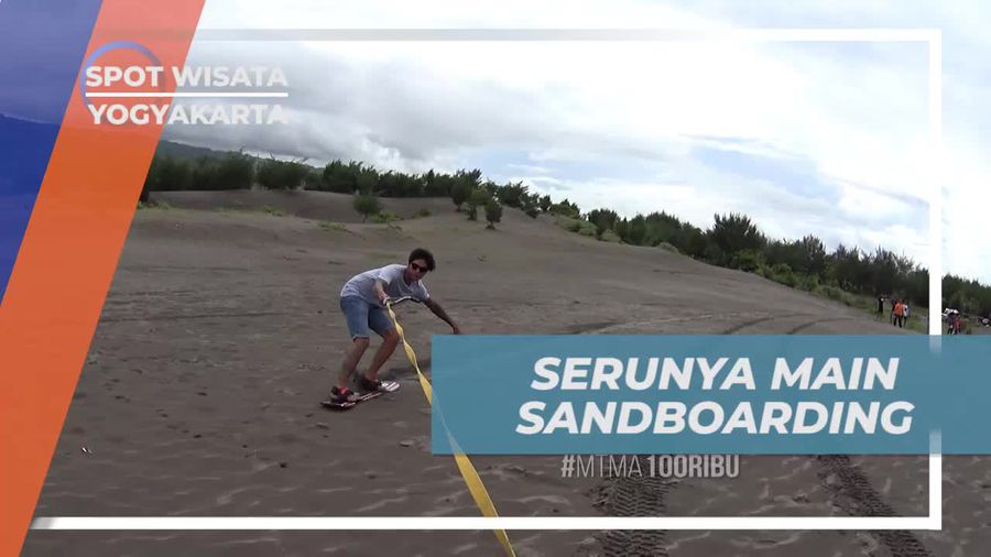 Seru-seruan Bermain Sandboarding di Gumuk Pasir Yogyakarta 