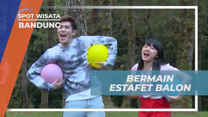 Keseruan Bermain Estafet Balon di Jungle Milk Cikole Bandung